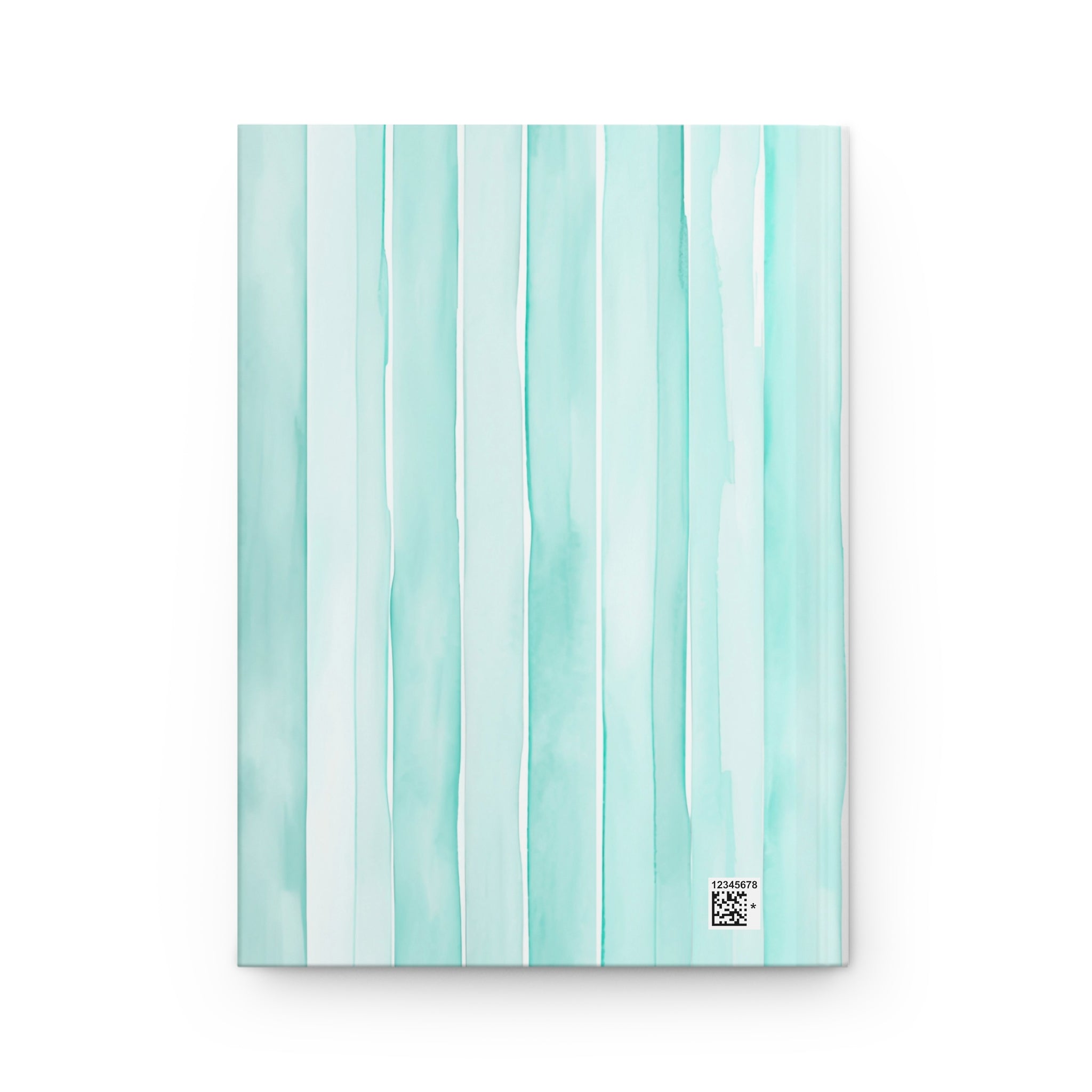 Summer Recipes Book, Blue Striped Watercolor Preppy Cape Cod East Coast Summer Style, Journaling Recipe Book Scrapbook Notebook Gift For Her