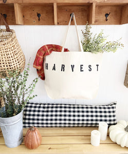 HARVEST over sized canvas tote