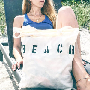 Eco-friendly reusable BEACH tote