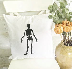 Hand Painted Skeleton pillow cover