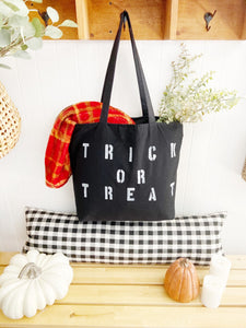 TRICK OR TREAT canvas tote bag